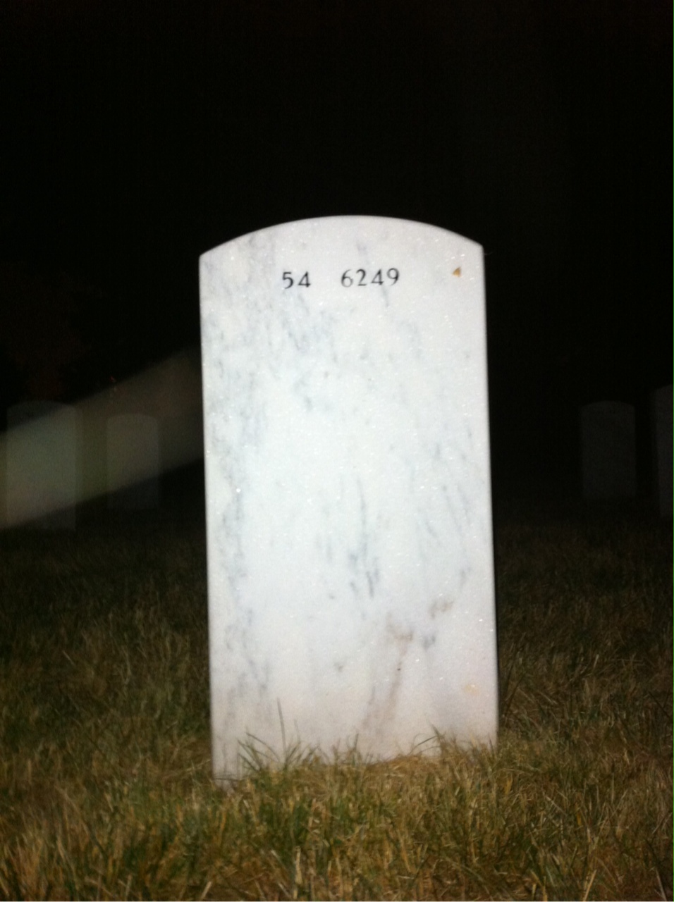 Back of headstone — William Buckalew