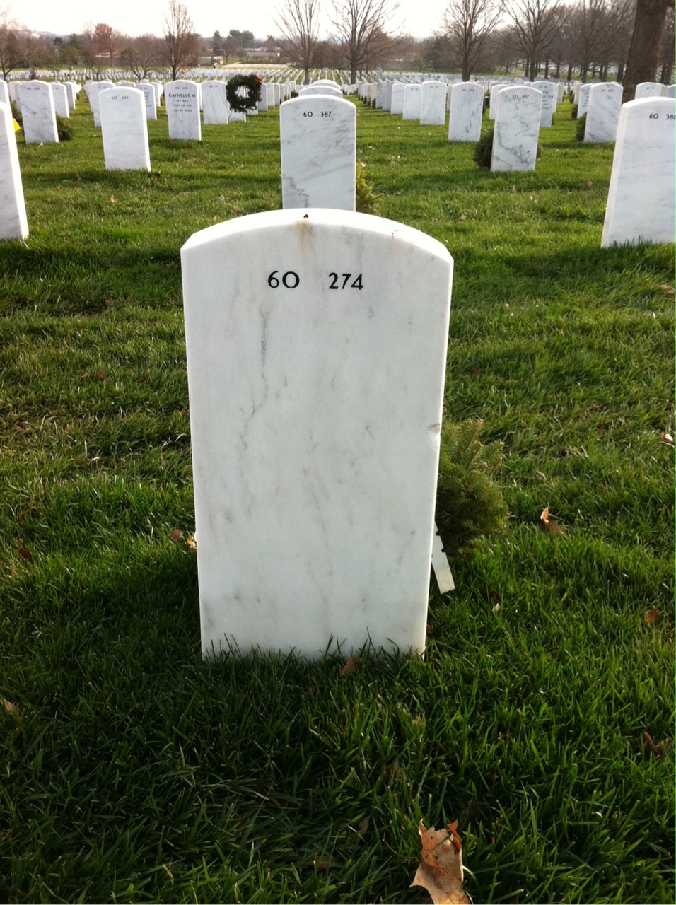 Back of headstone — Michael Hutzol
