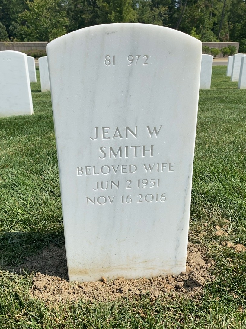 Back of headstone — William H Smith