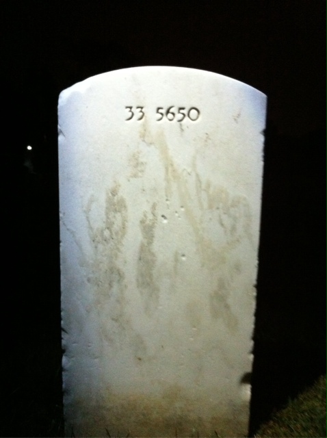 Back of headstone — John Andrews