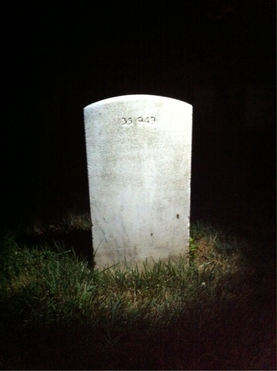 Back of headstone — Theodore R Smith