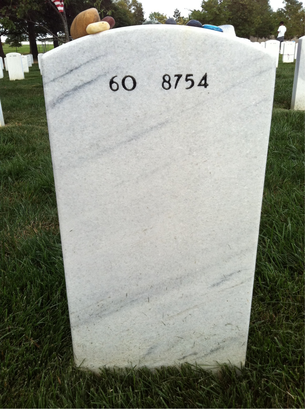 Back of headstone — Jason Brown