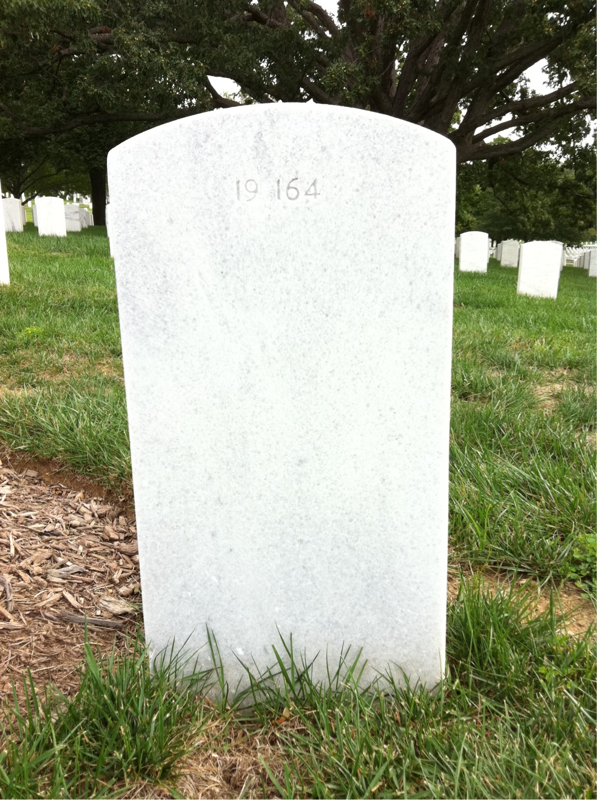 Back of headstone — Ivan Anderson