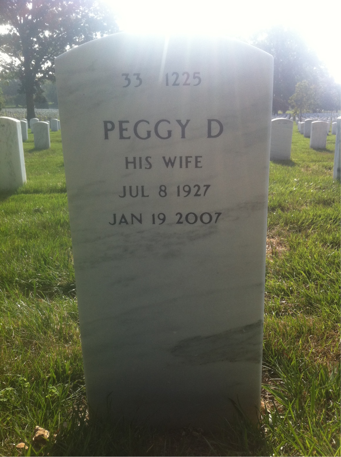 Back of headstone — John Goodrum