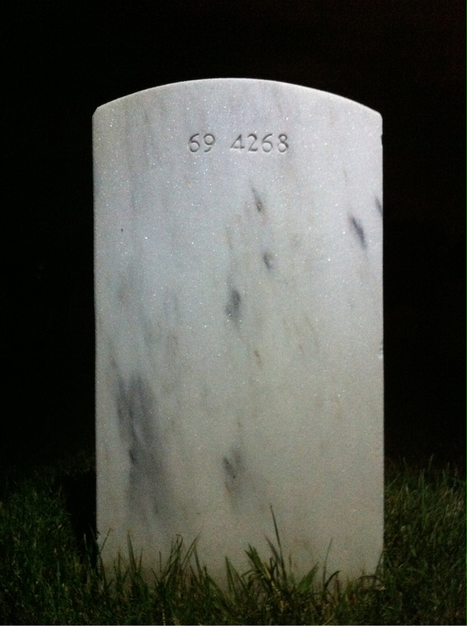 Back of headstone — Robert Muldonian