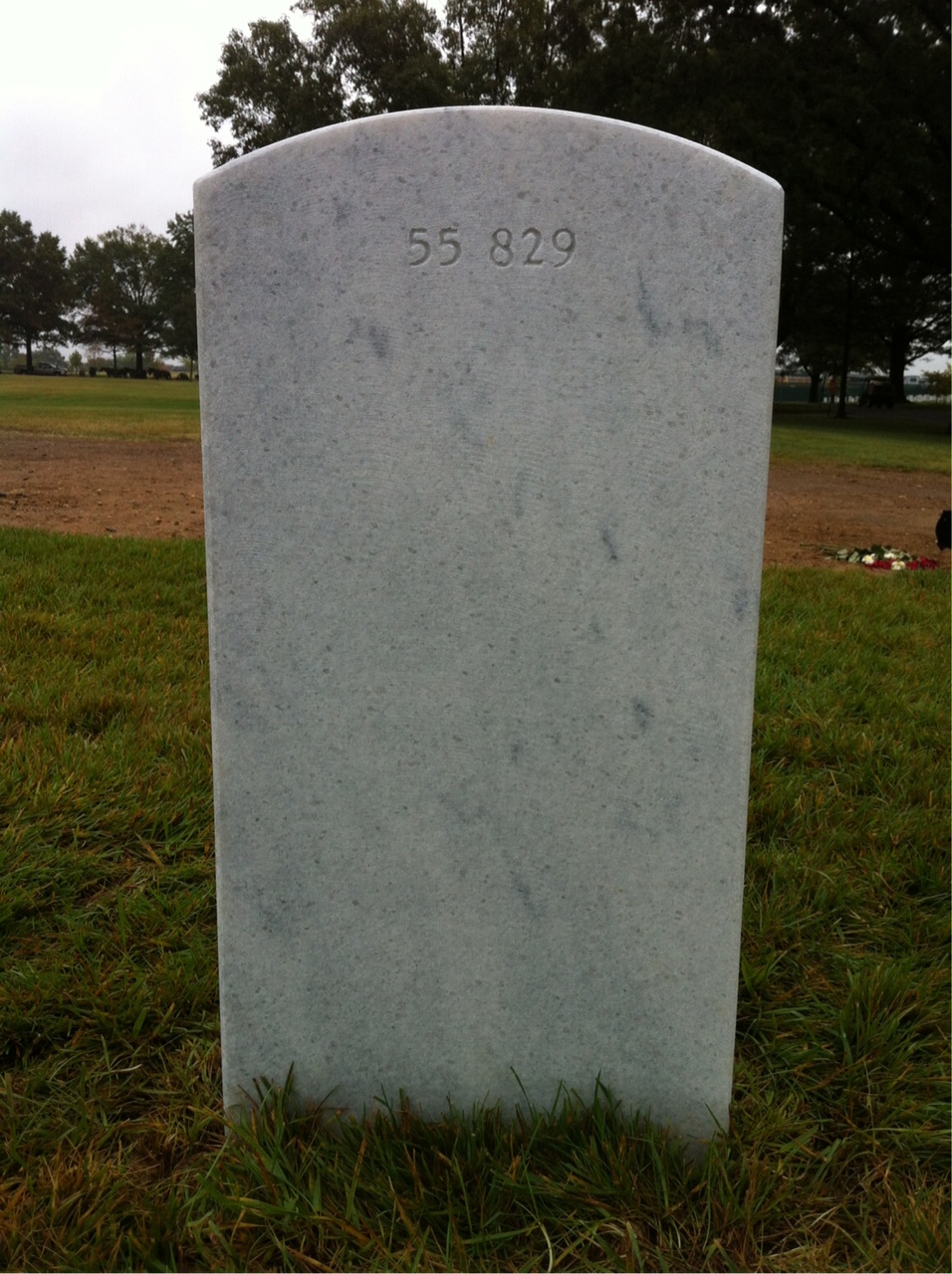 Back of headstone — Toussant Won