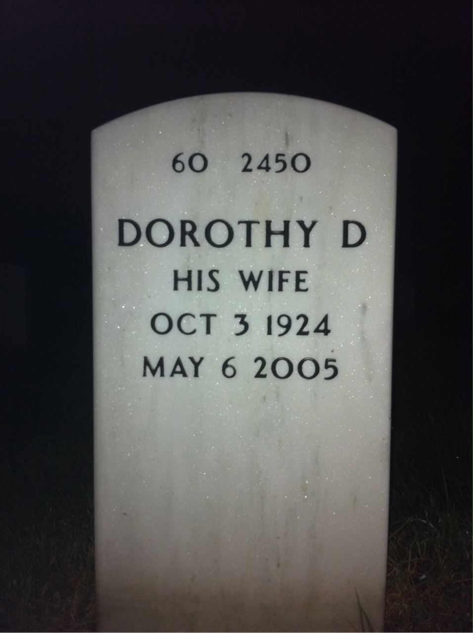 Back of headstone — John Mcfadden