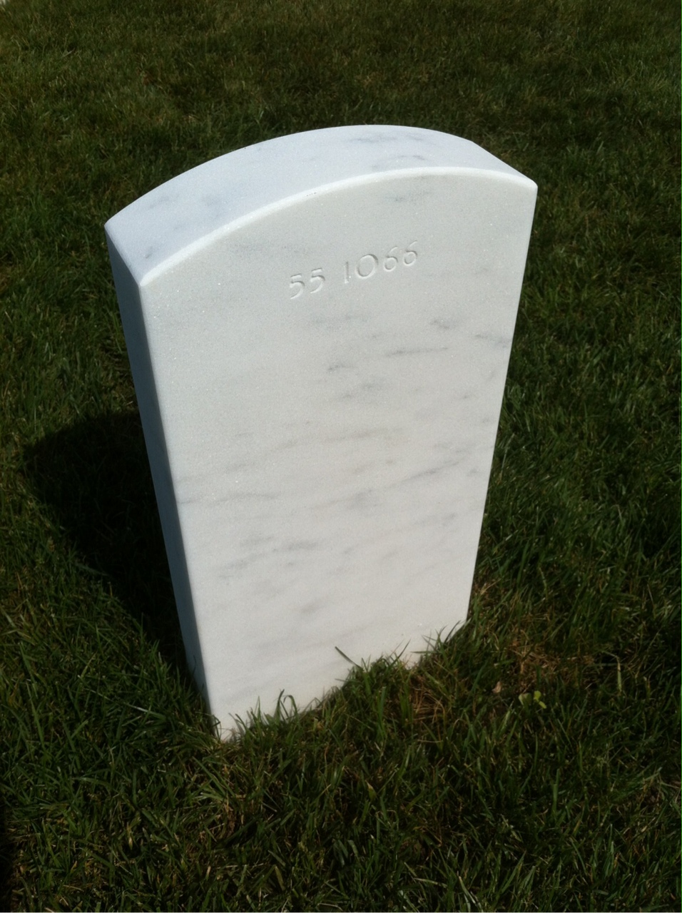Back of headstone — Nathan Tinsley