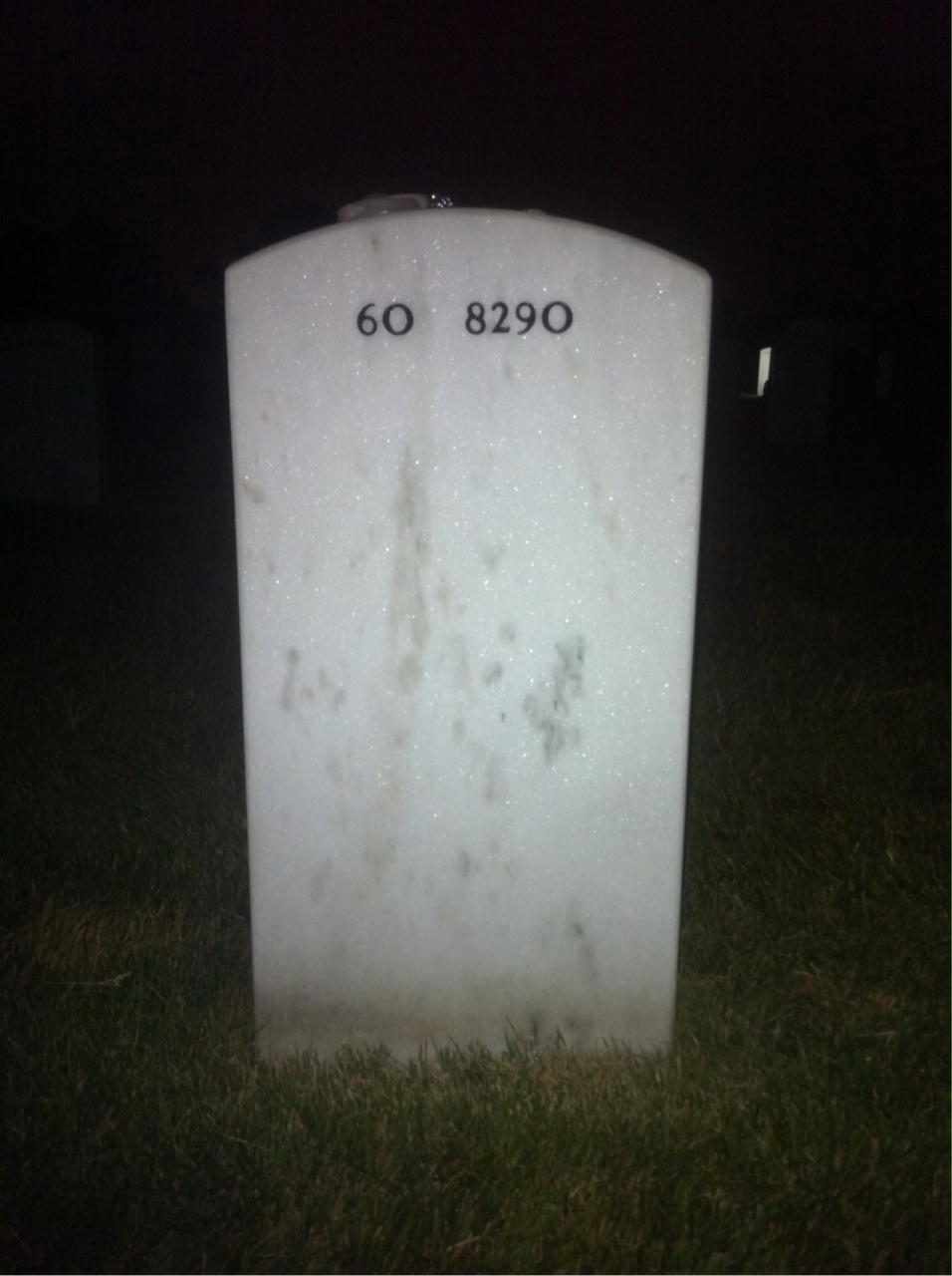 Back of headstone — Benny Cockerham