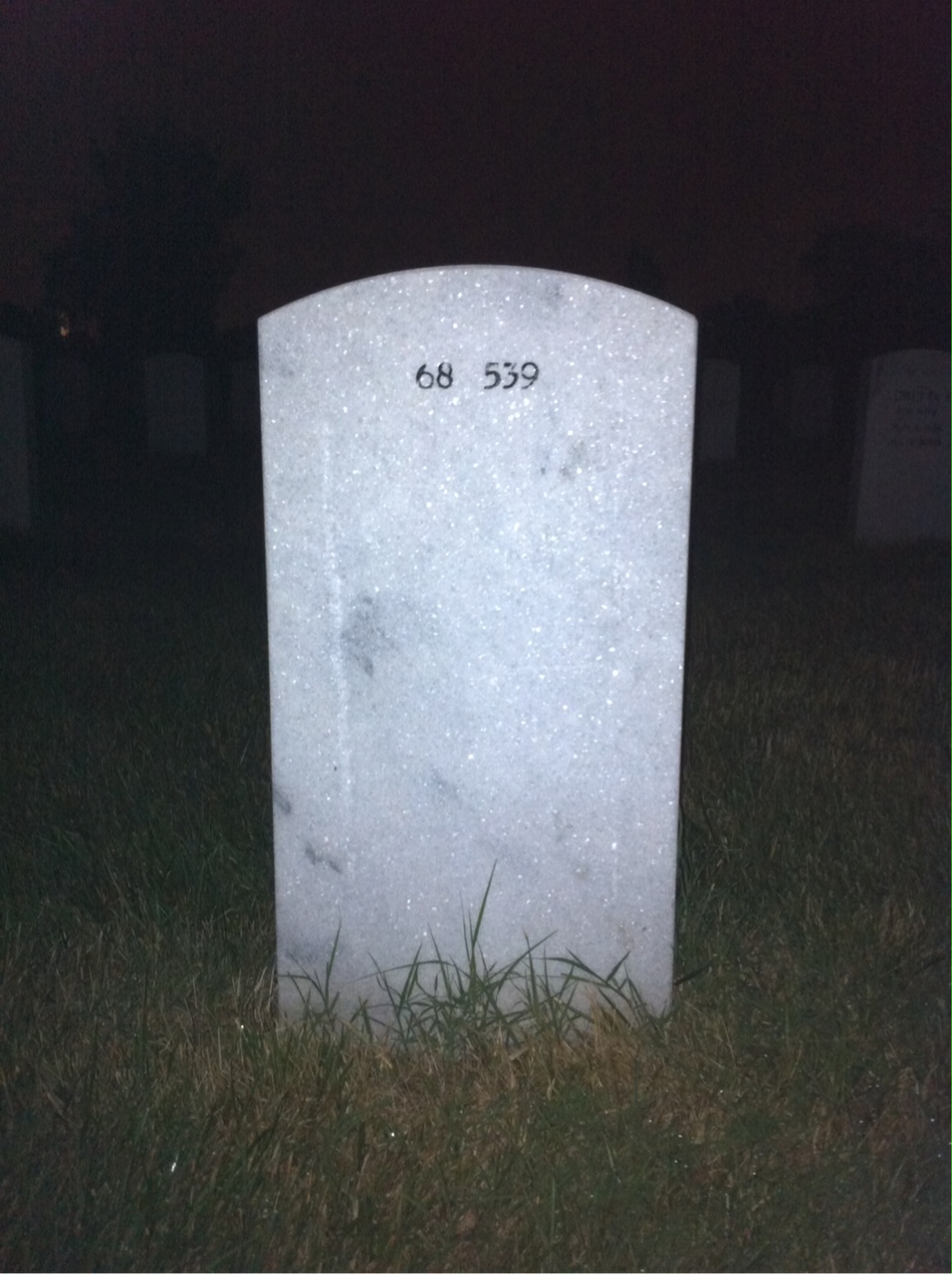 Back of headstone — Charles Redman