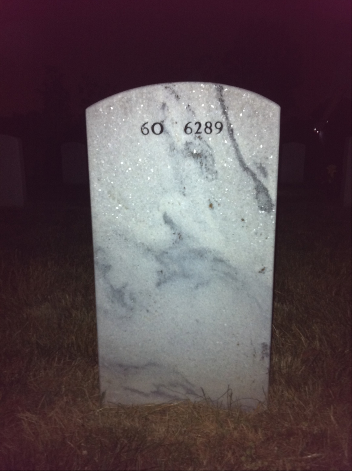 Back of headstone — Milo Lucio