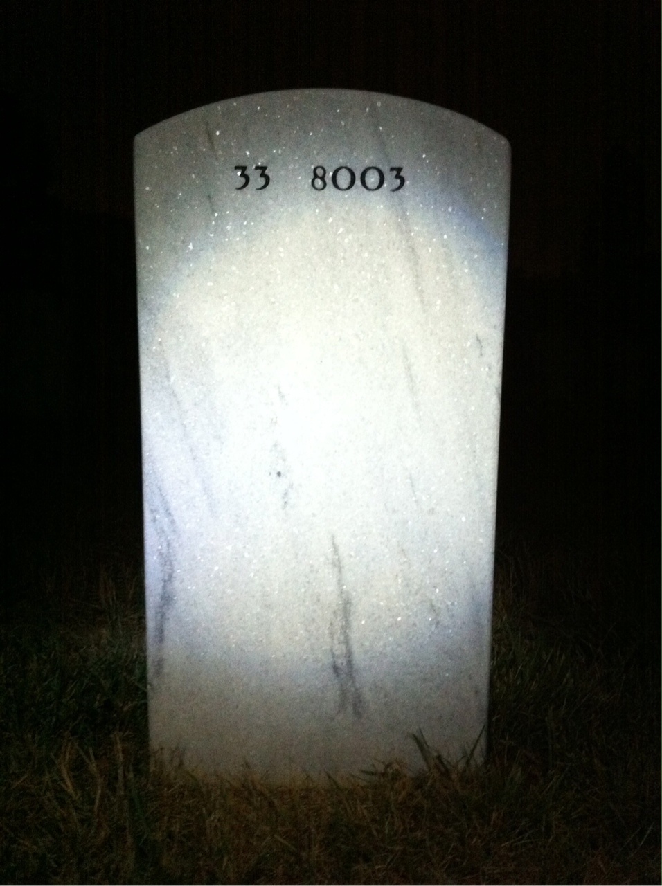 Back of headstone — Philip Cifizzari