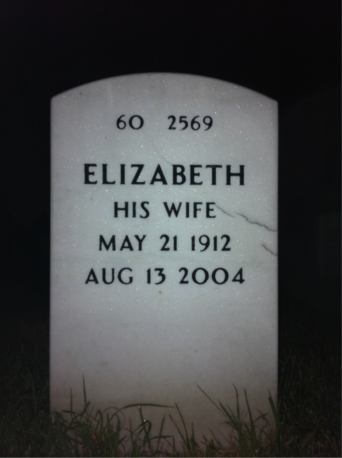 Back of headstone — Ignaz Ernst