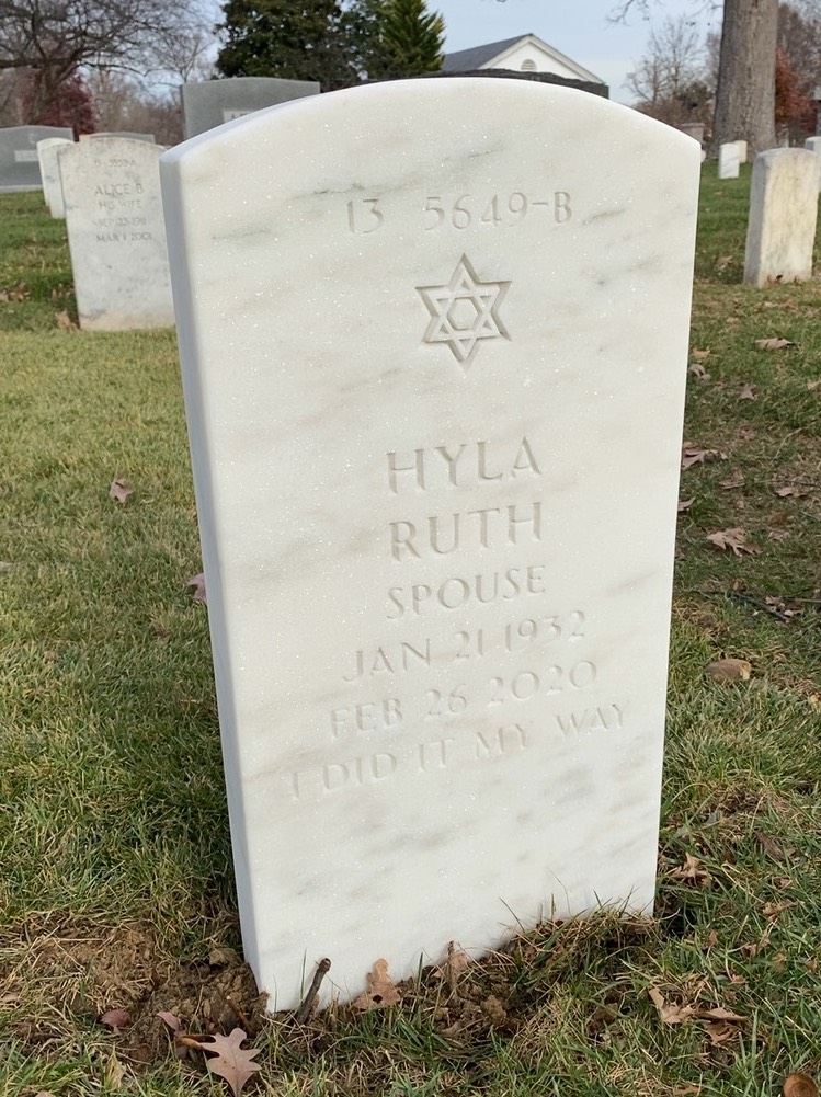 Back of headstone — William Miller