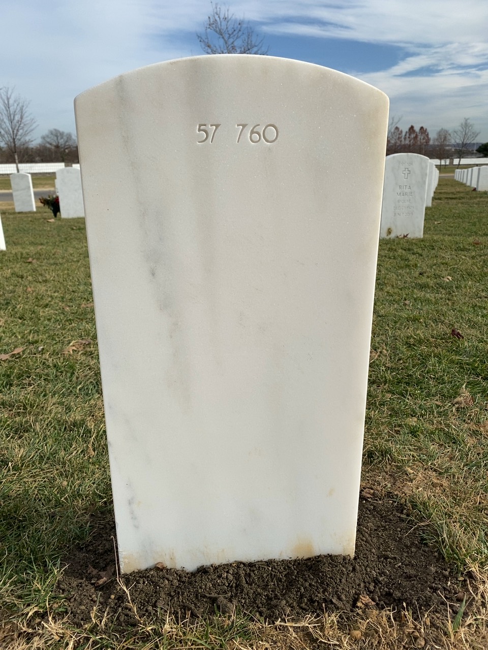 Back of headstone — Troy Donahue Wallen
