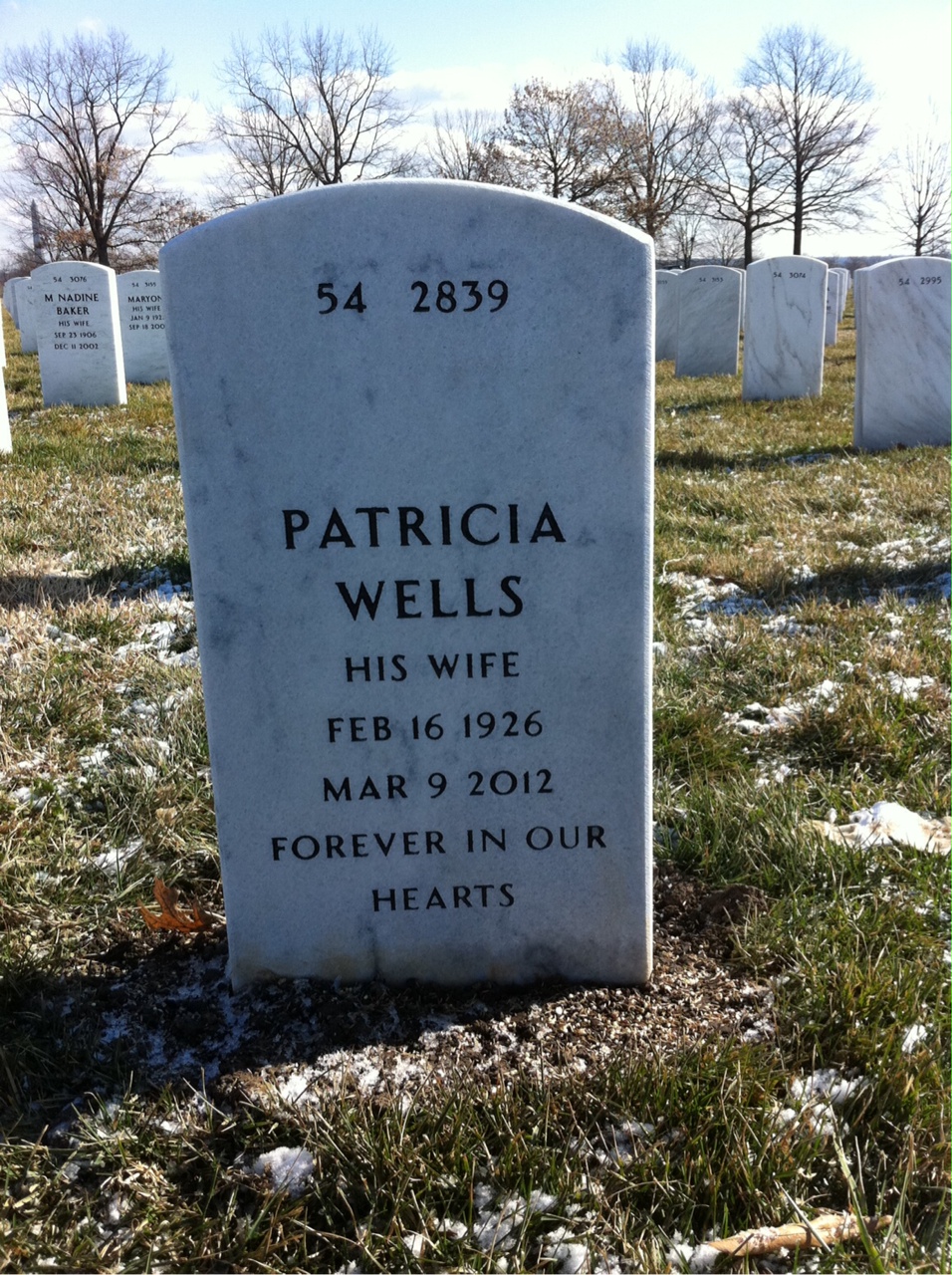 Back of headstone — Paul Riley