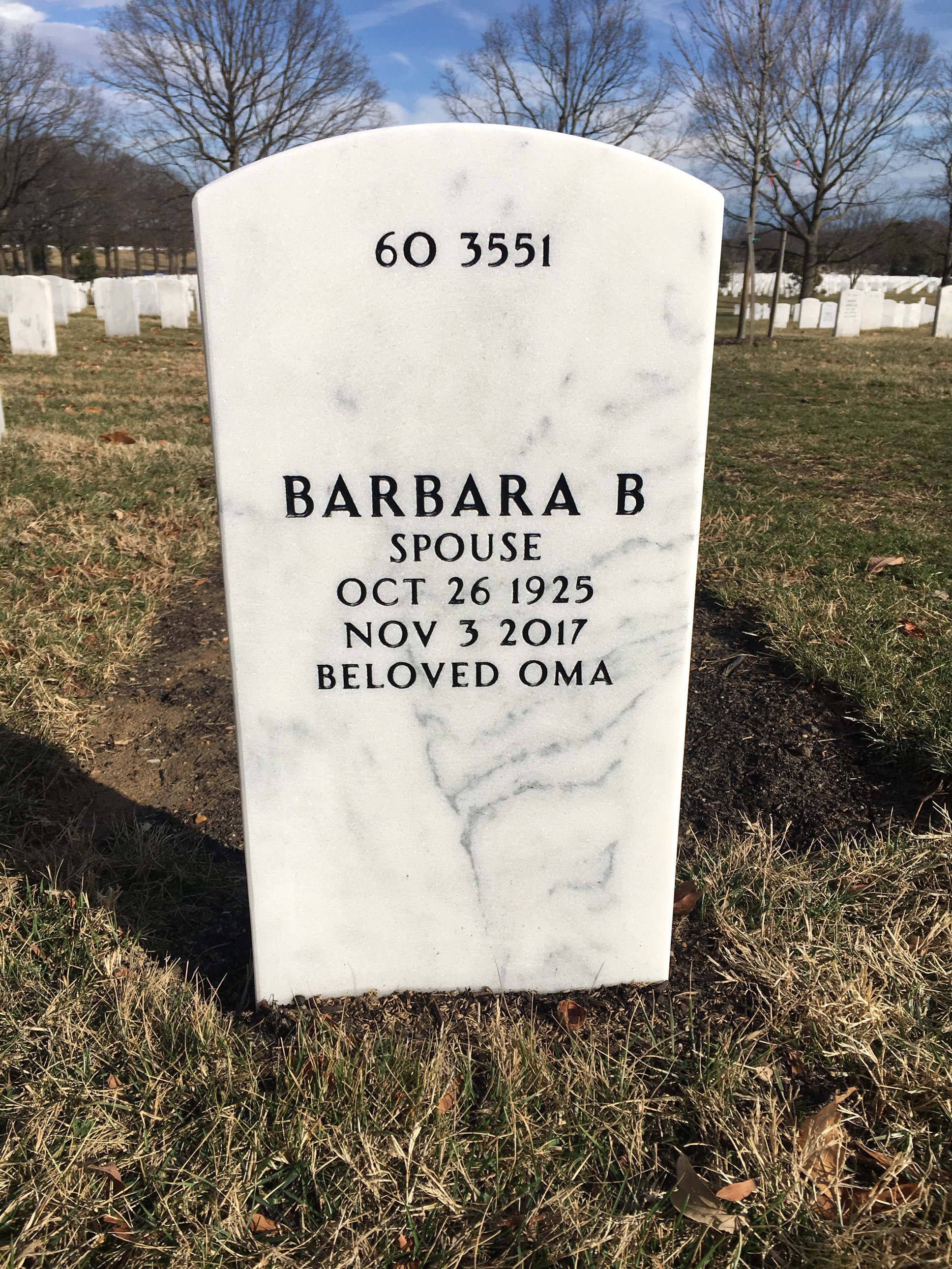 Back of headstone — Frank Speights