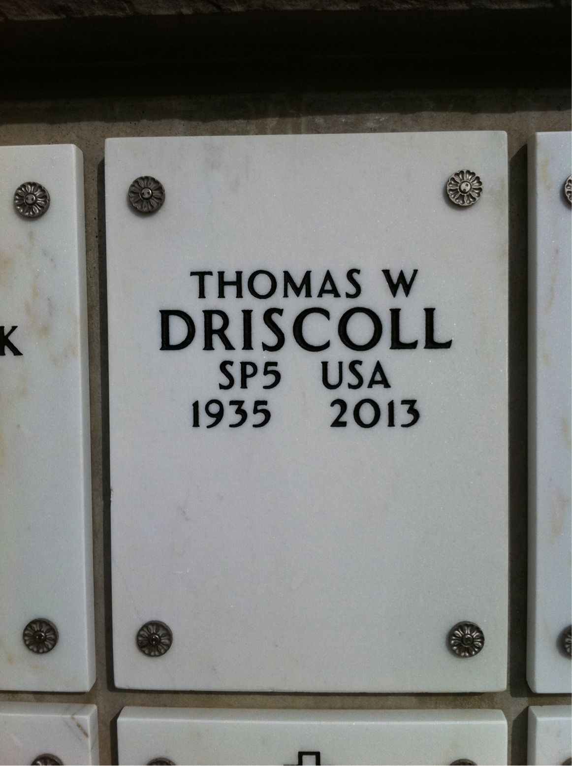 Thomas W Driscoll