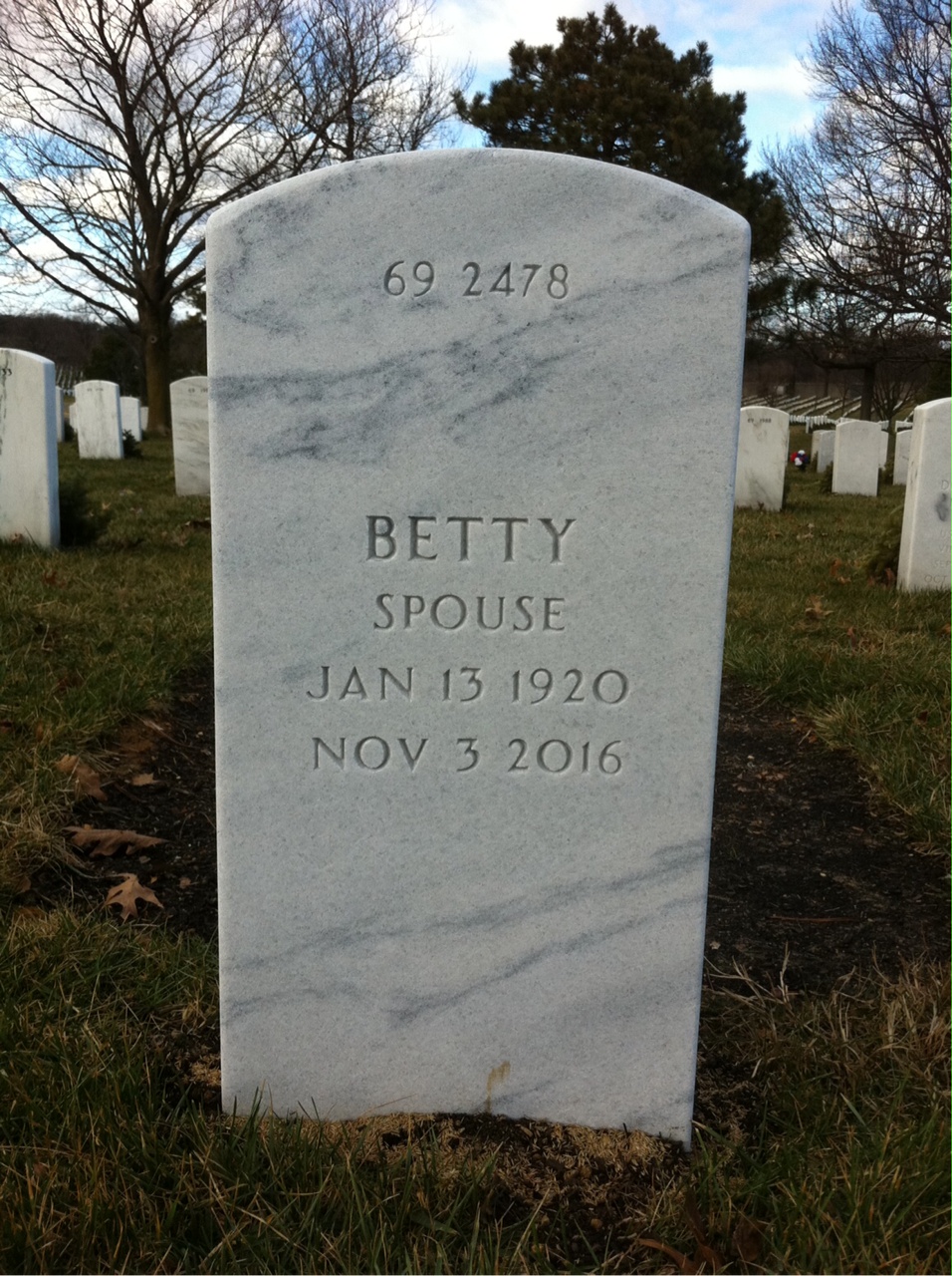 Back of headstone — Howard Levine