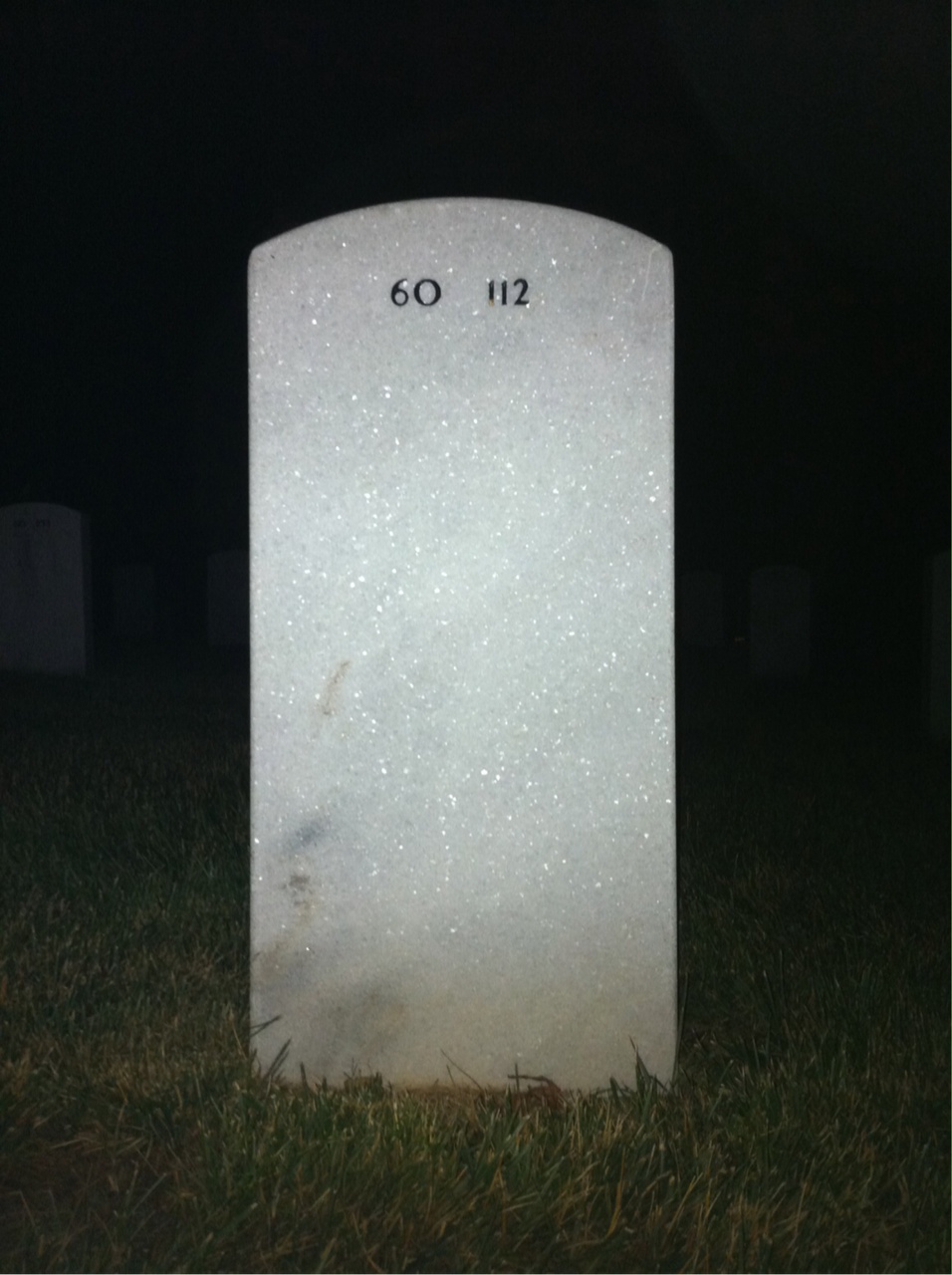 Back of headstone — Robert Cunningham