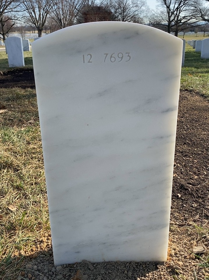 Back of headstone — Joseph Bailey