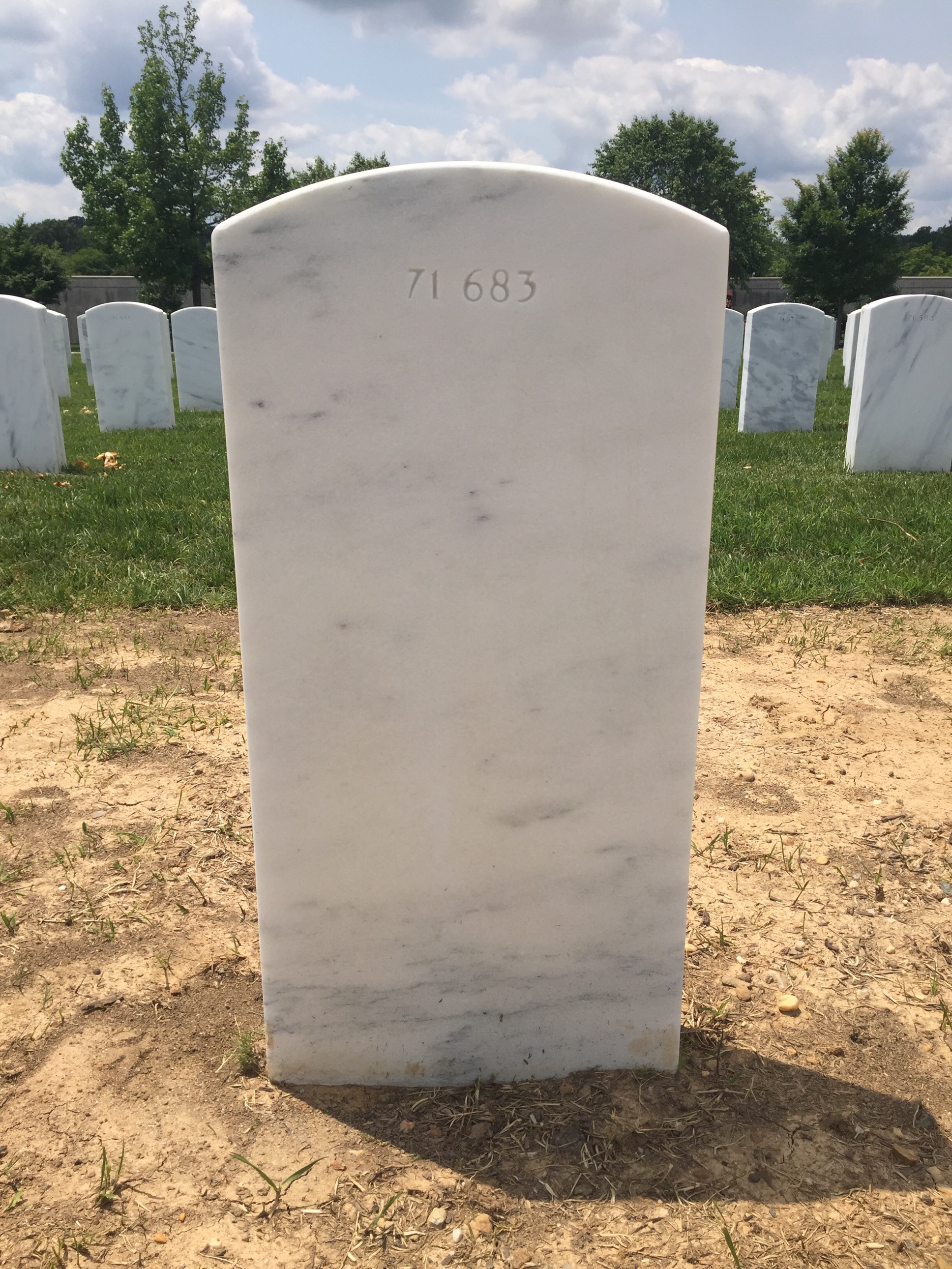 Back of headstone — Philip Bagian