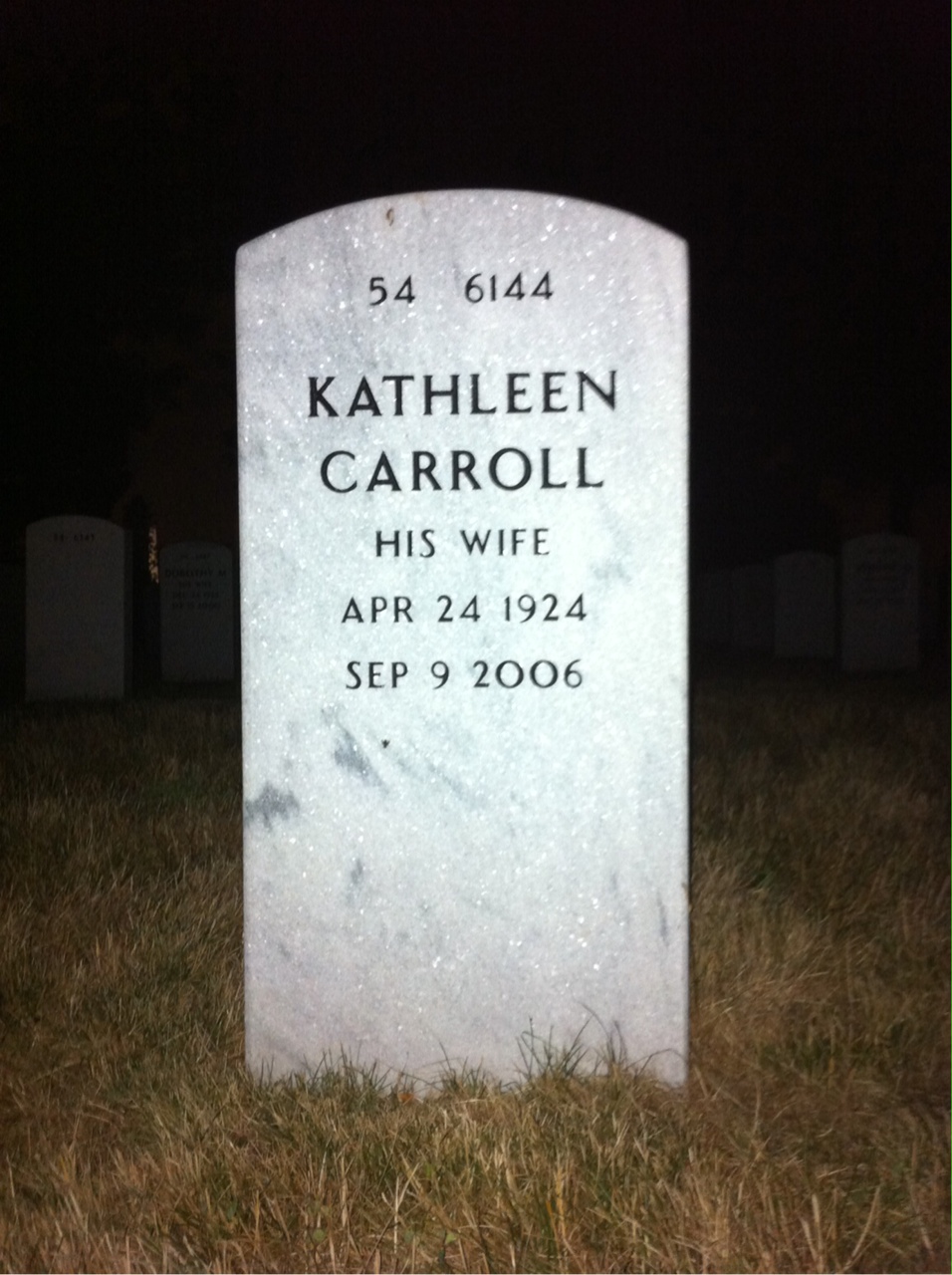 Back of headstone — Russel Stephens
