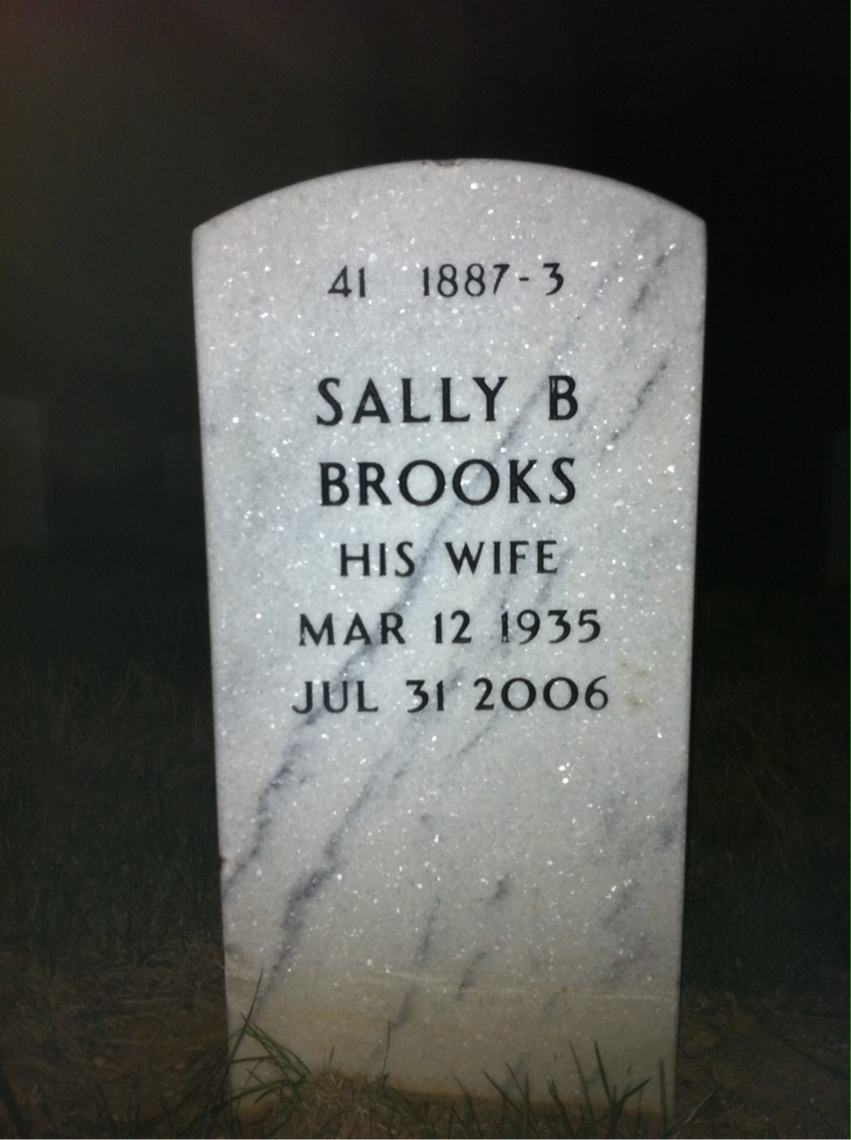 Back of headstone — Jack Lucido