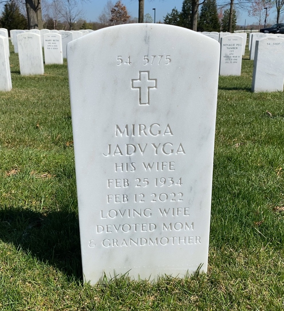 Back of headstone — William Massey
