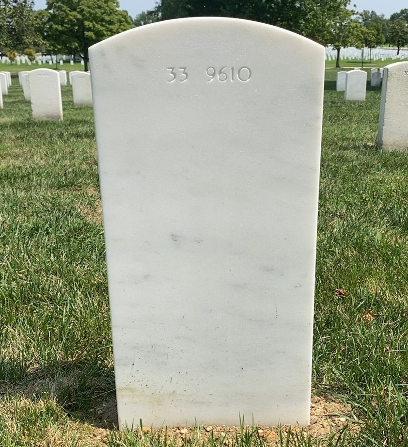 Back of headstone — John Murray