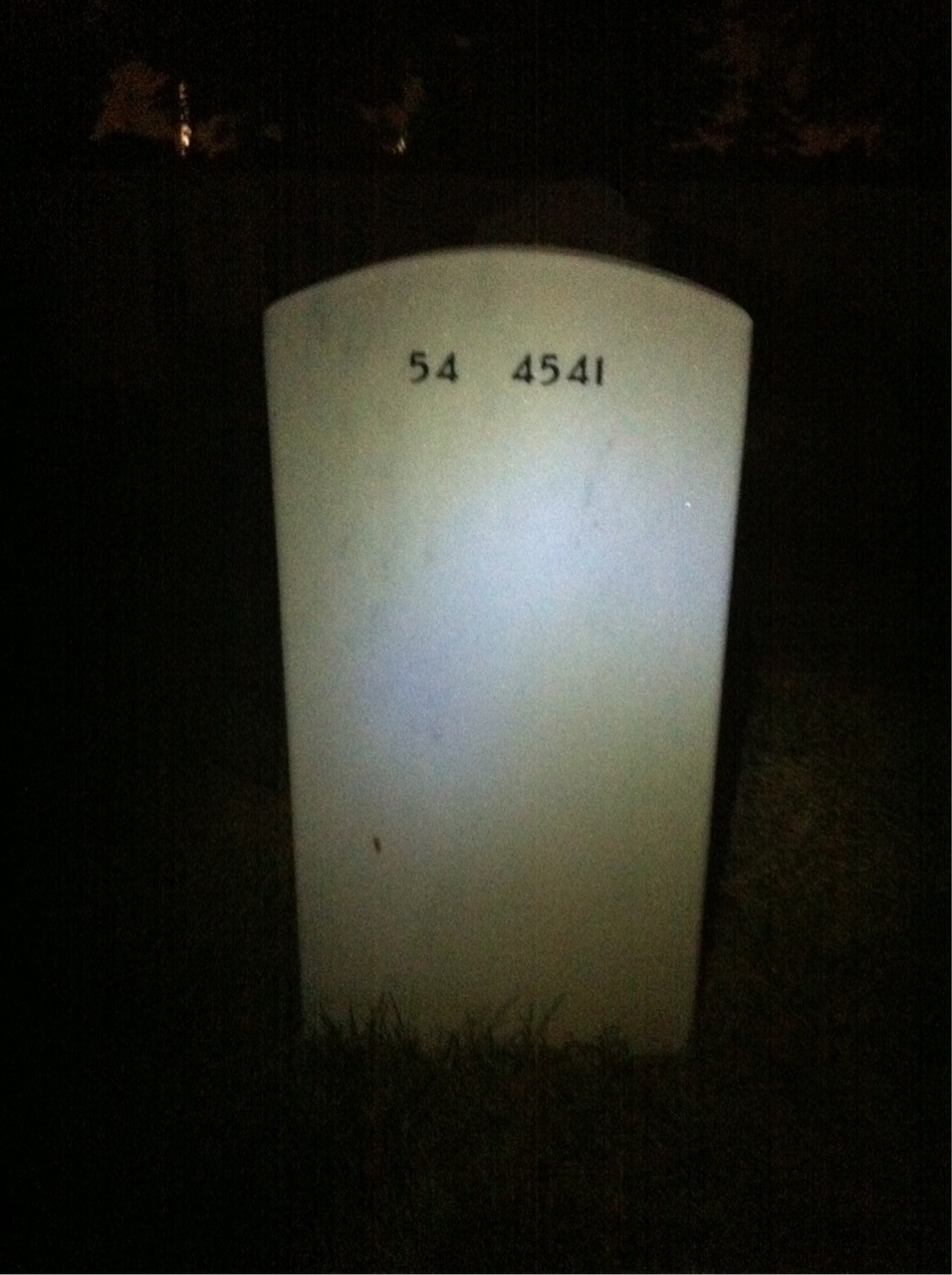 Back of headstone — Charles Skogseth