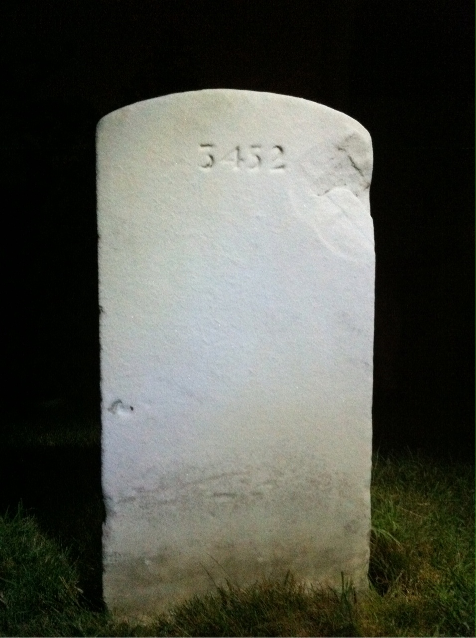 Back of headstone — Charles Musso