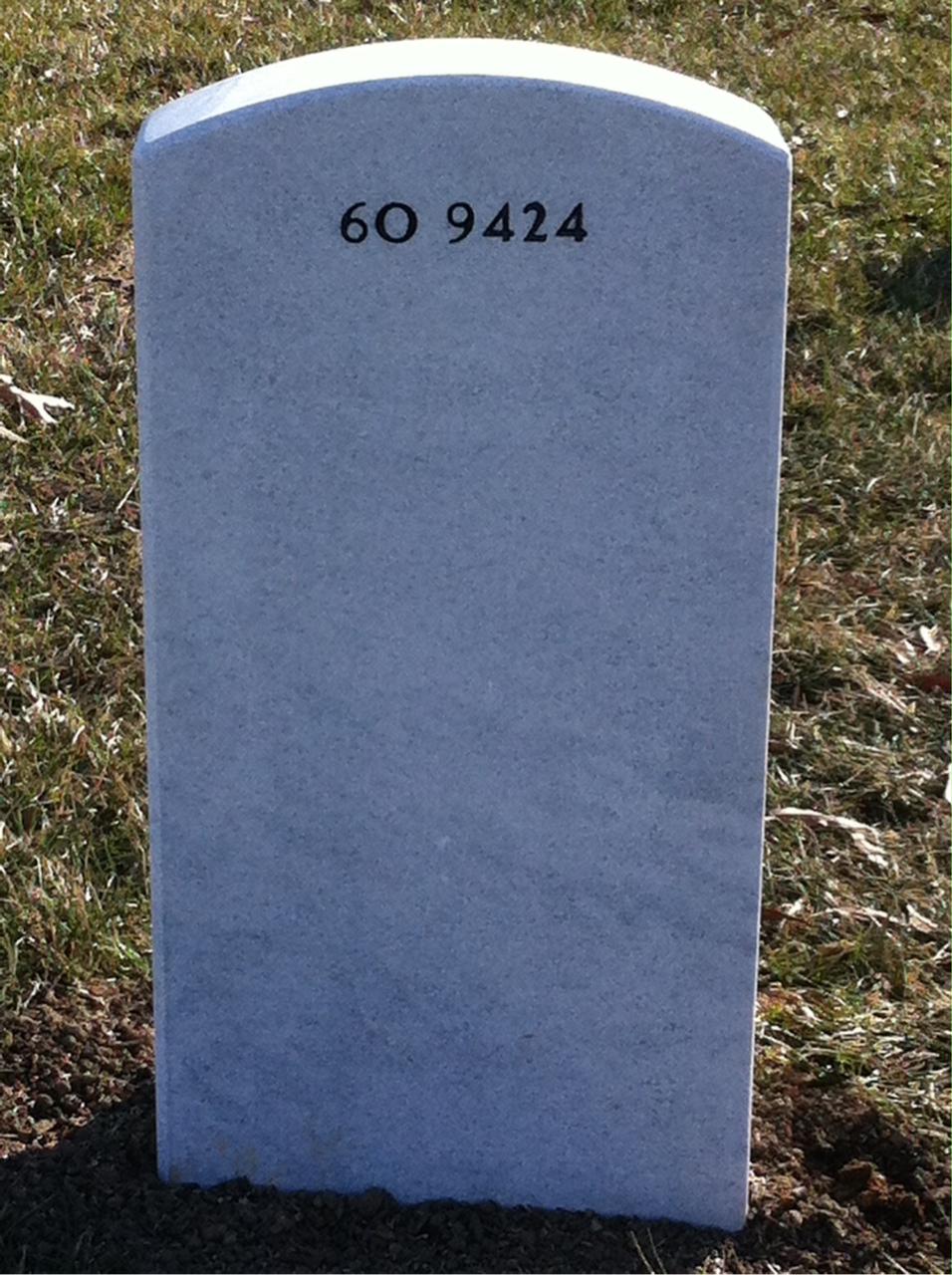 Back of headstone — Kyle Stoeckli