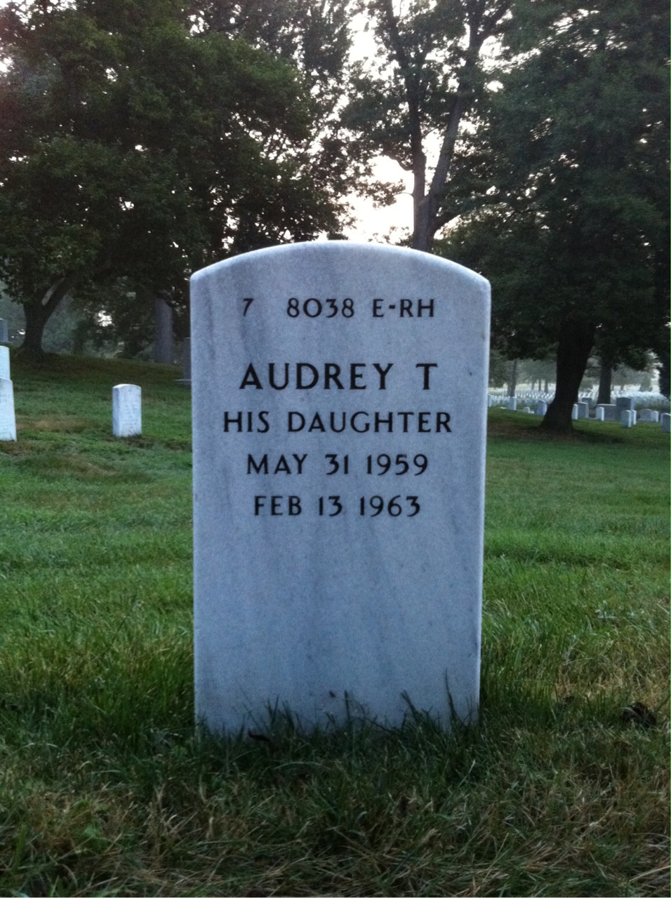 Back of headstone — Marvin Holloway