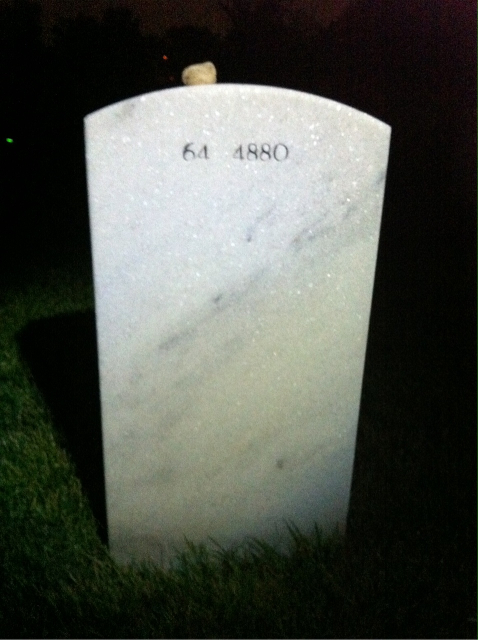 Back of headstone — Emil Morchel