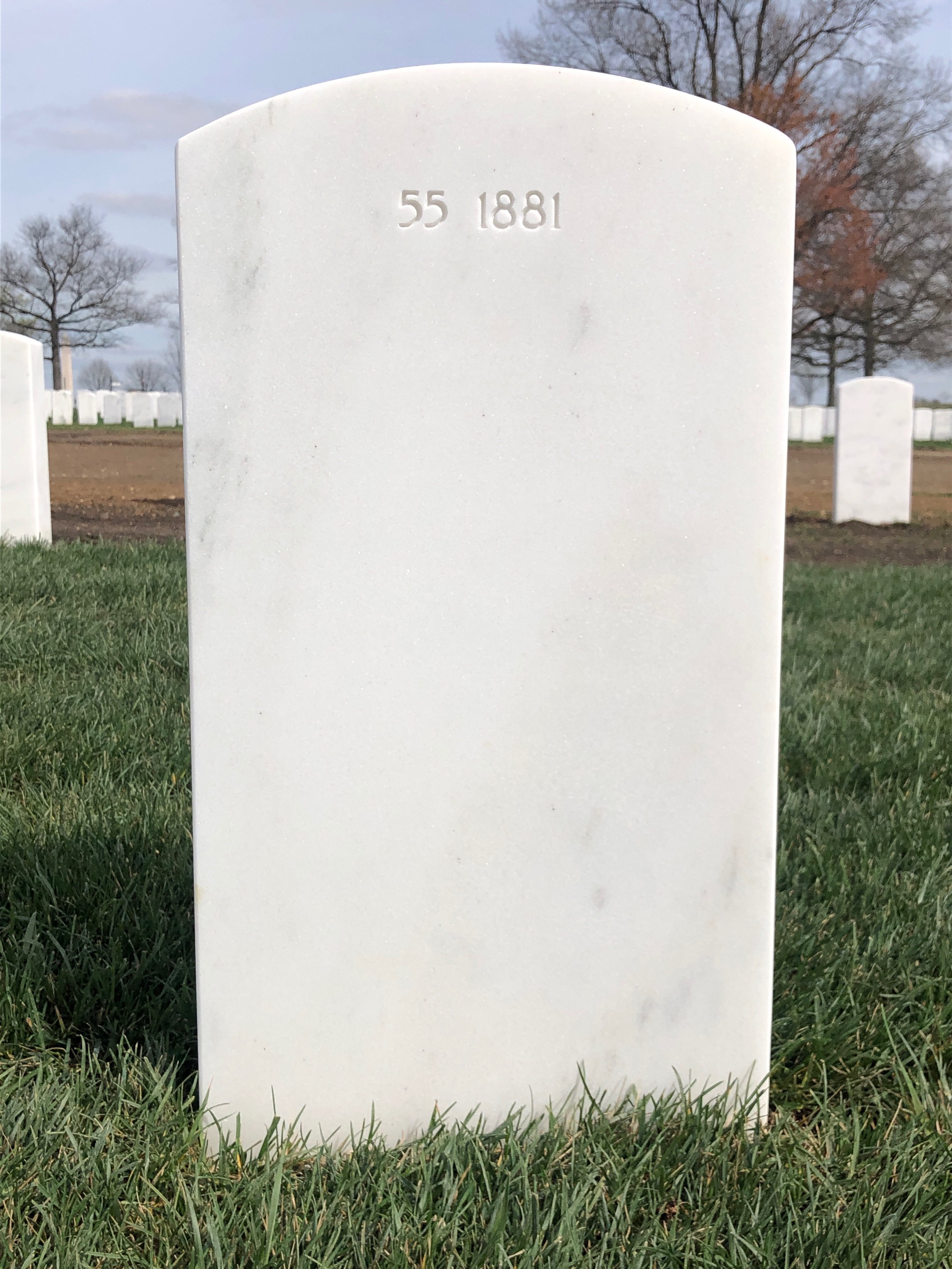 Back of headstone — Clifton Aldrich