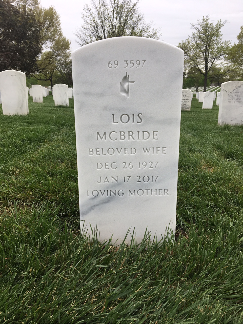 Back of headstone — Raymond Rodriguez