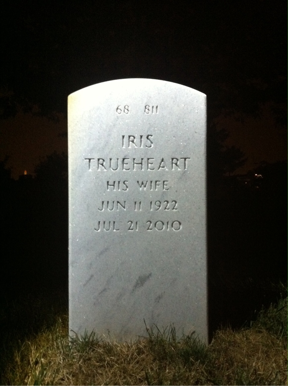 Back of headstone — Bernard Stein