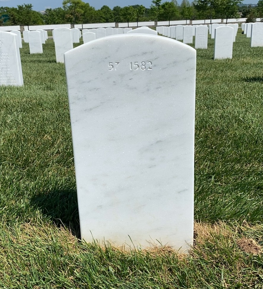 Back of headstone — Allen Dale Whisenant