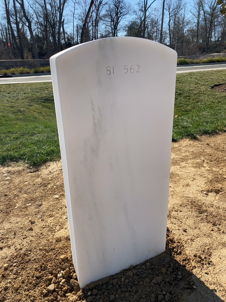 Back of headstone — Kenneth A Wilkerson