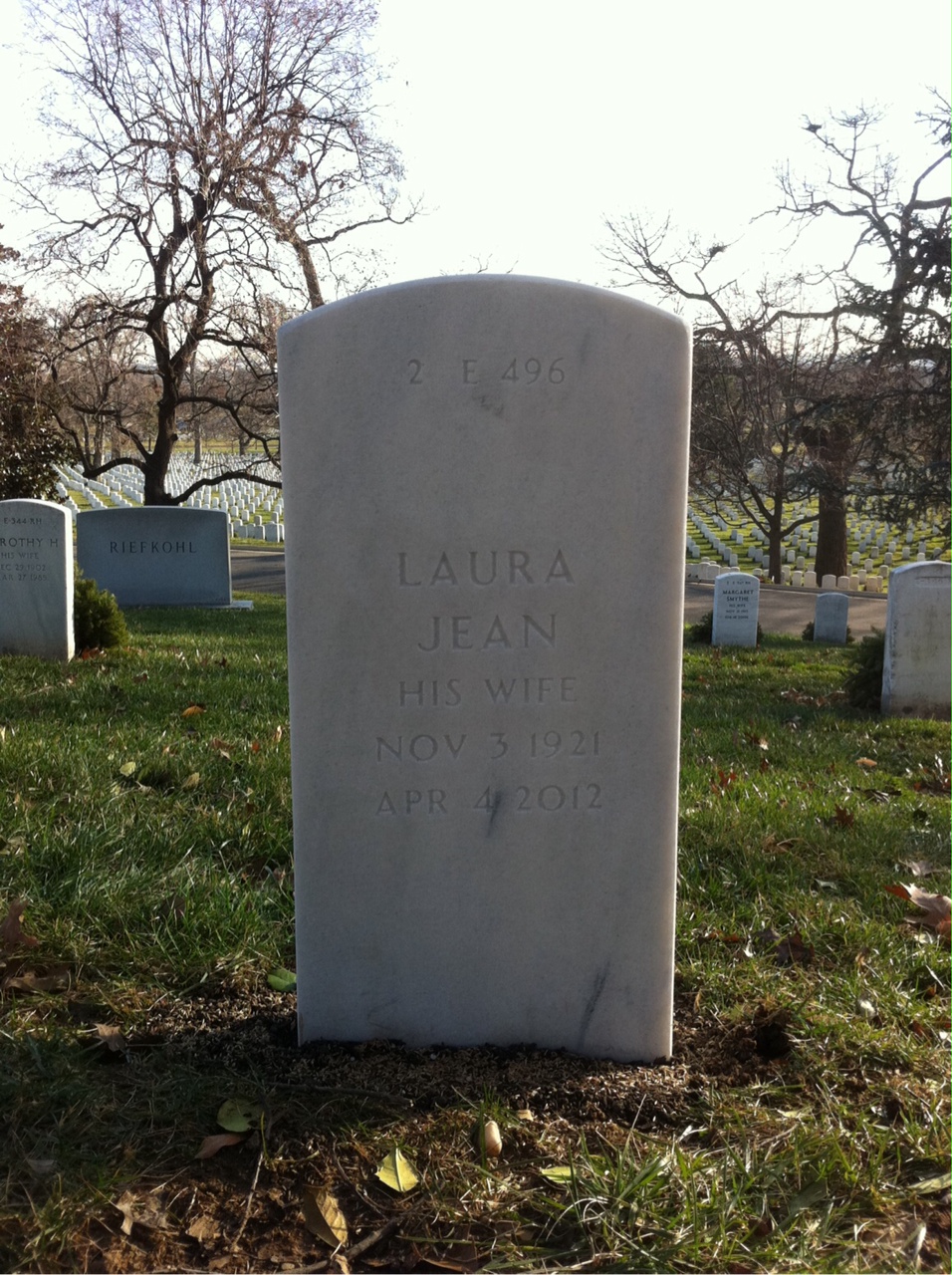 Back of headstone — Joseph Murray
