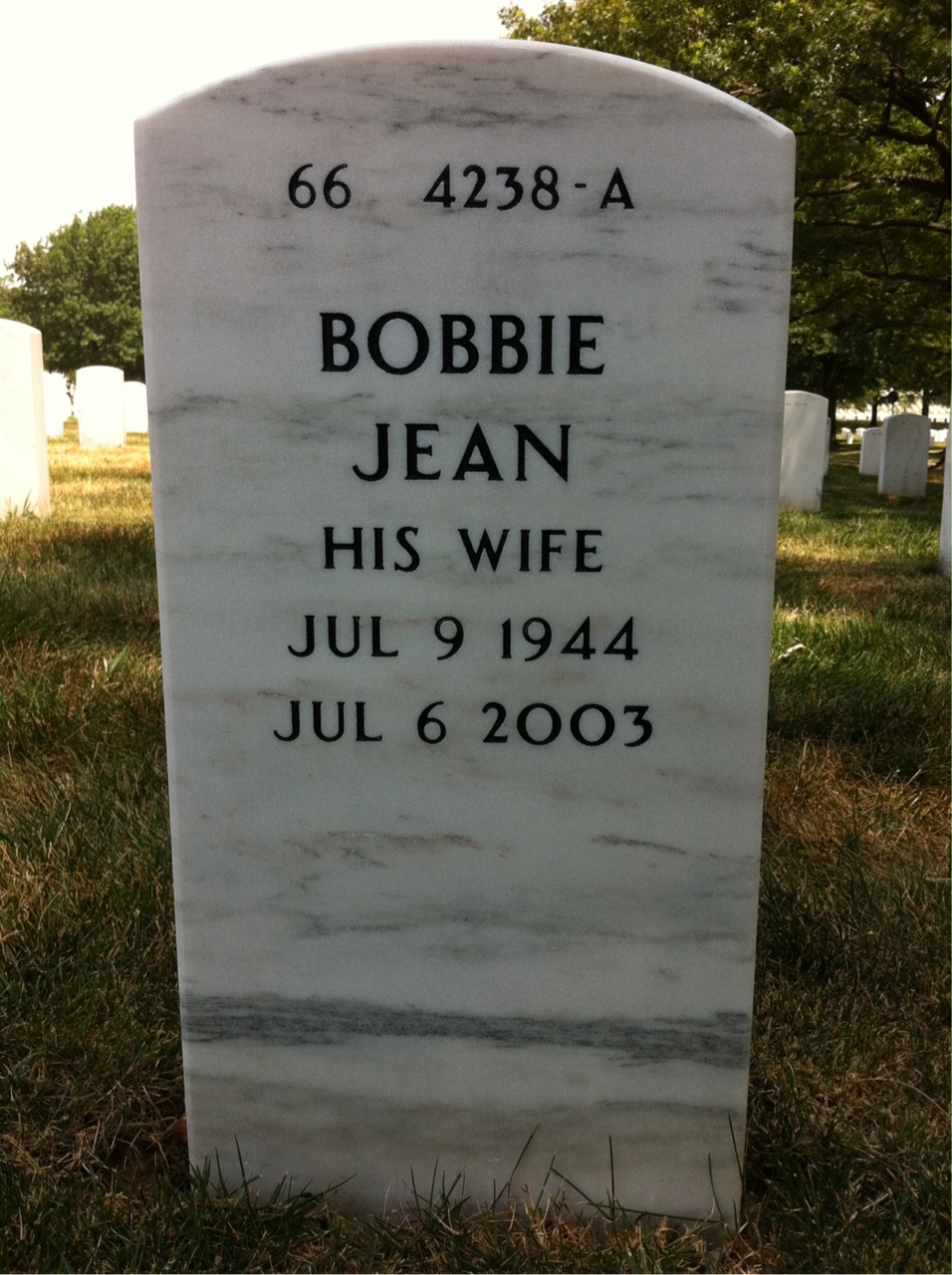 Back of headstone — Walter Smith