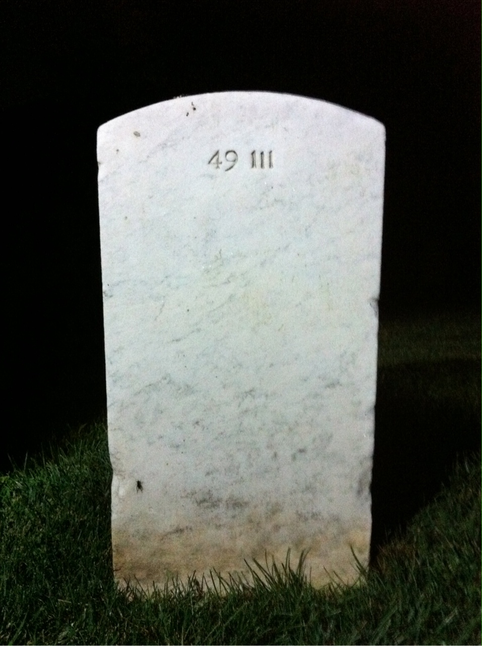 Back of headstone — Raymond Beers