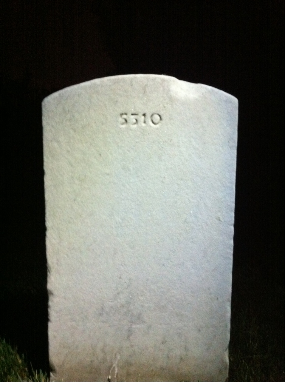 Back of headstone — Charles Cordell