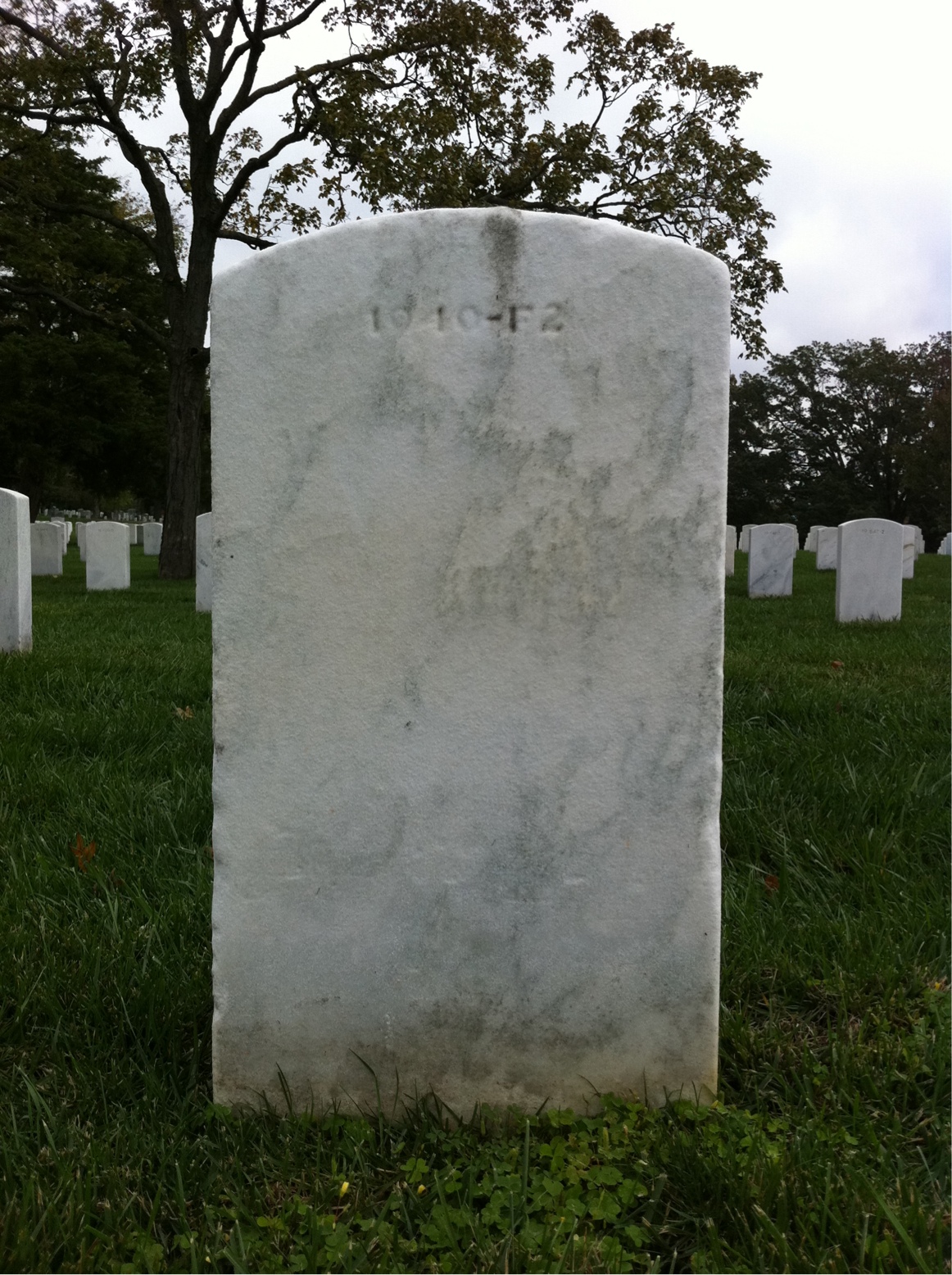 Back of headstone — John Anagnostu