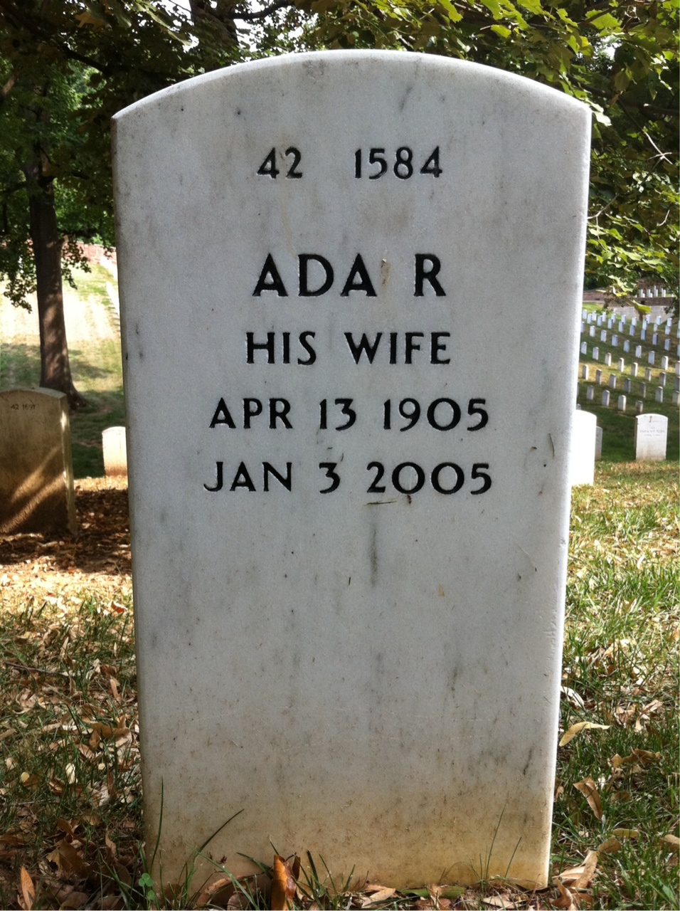 Back of headstone — Henry Wollitz