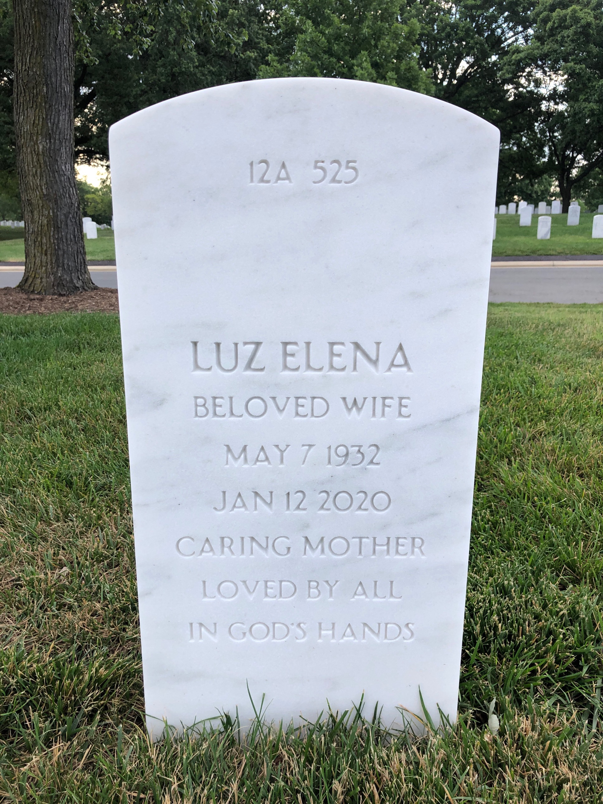 Back of headstone — Robert Meloy