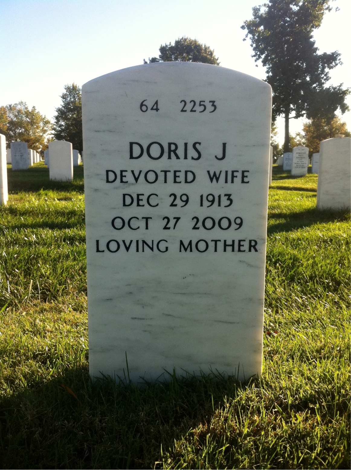Back of headstone — James Griffin