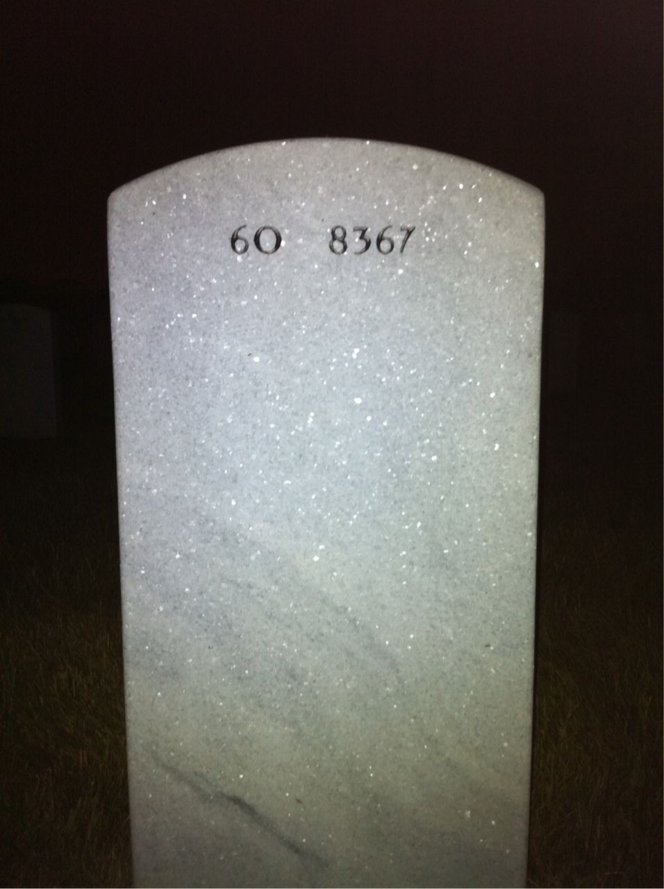 Back of headstone — Katherine Rowan