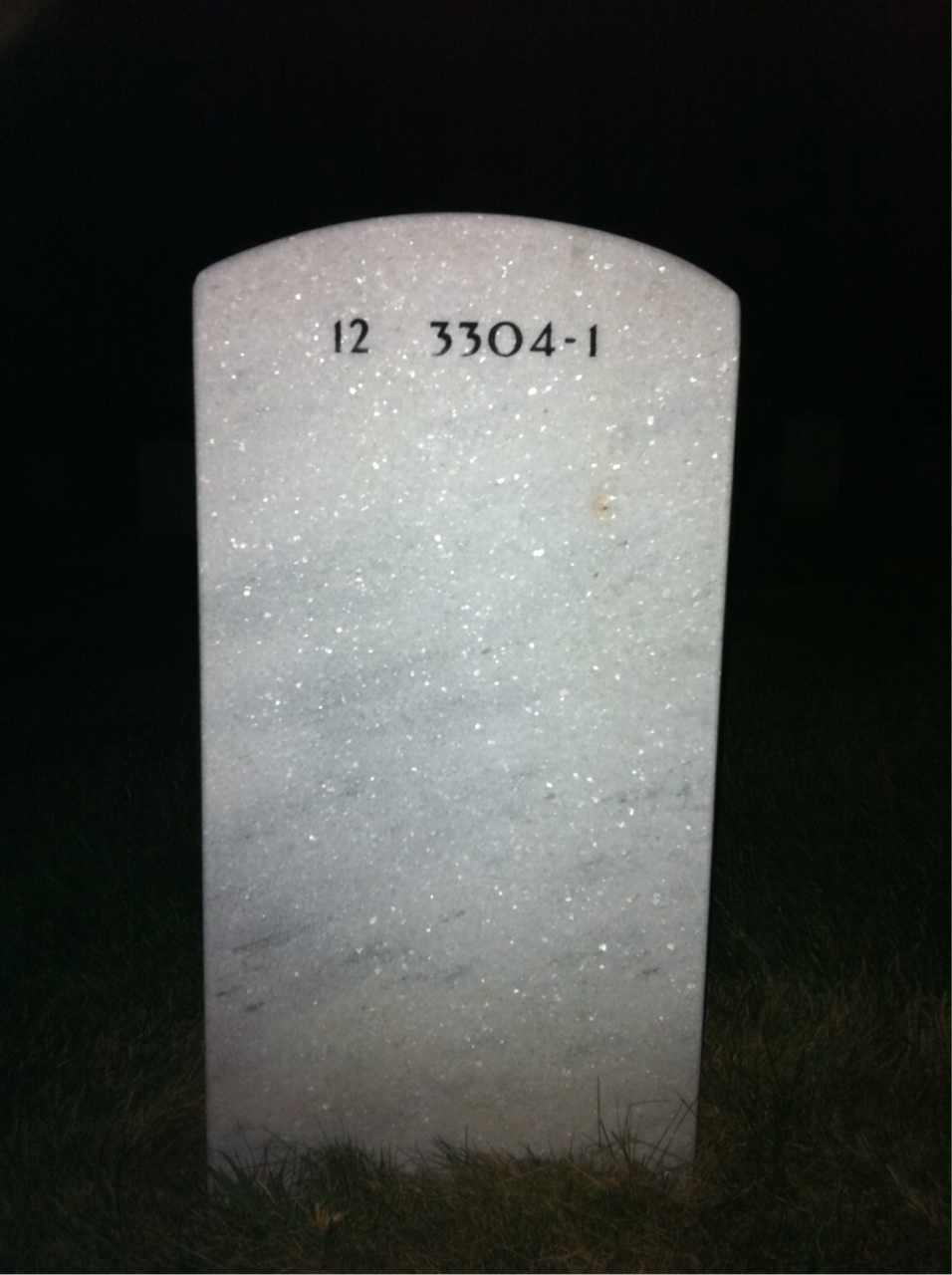 Back of headstone — Thomas Storrs